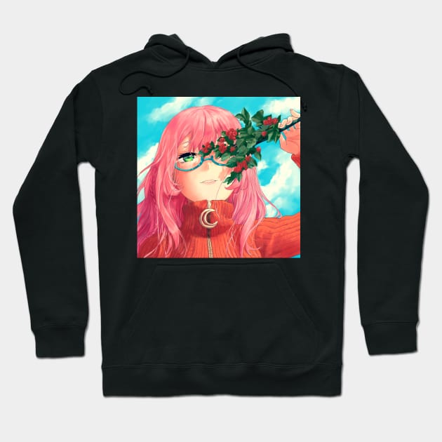 Winter Flowers Hoodie by RobustaArt